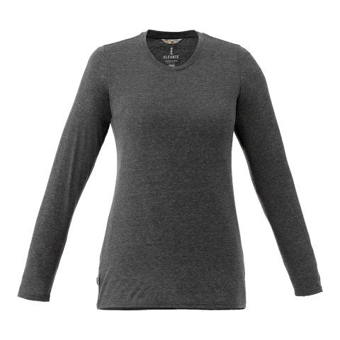 Women&#039;s Holt Long Sleeve Tee Heather Dark Charcoal | S | No Imprint | not available | not available