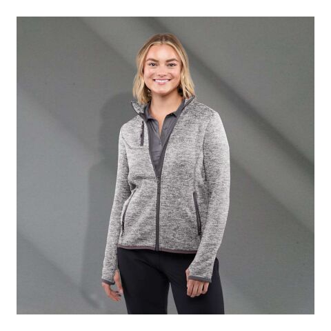 Women&#039;s TREMBLANT Knit Jacket Standard | Light Heather Grey | XL | No Imprint | not available | not available