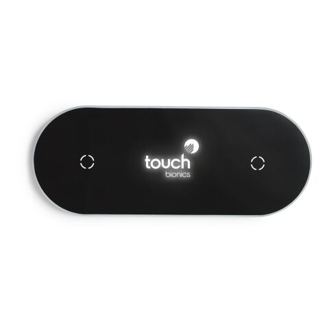 Light-Up-Your-Logo Duo Wireless Charging Pads Standard | Black | No Imprint | not available | not available