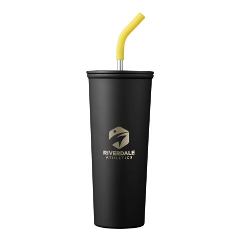 Essex 23oz Stainless Straw Vacuum Insulated Tumbler Standard | Black | No Imprint | not available | not available