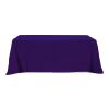 Flat Poly/Cotton 3-sided Table Cover - fits 8' standard table Purple | No Imprint | not available | not available