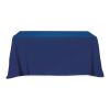 Flat Poly/Cotton 4-sided Table Cover - fits 6' standard table Matte Navy