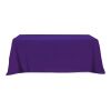 Flat Poly/Cotton 4-sided Table Cover - fits 8' standard table Purple | No Imprint | not available | not available