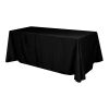 Flat Polyester 4-Sided Table Cover - fits 8' standard table 
