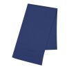 Knit Scarf With Patch Royal Blue