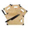 Bamboo Cutting Board with Knife Standard | Natural | No Imprint | not available | not available