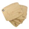 FSC Large Bamboo Cutting Board with Silicone Grip Standard | Black | No Imprint | not available | not available