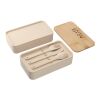 Stackable Bamboo Fiber Bento Box Standard | Light Yellow | No Imprint | not available | not available