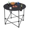Game Day Folding Table (4 person) Black | No Imprint | not available | not available
