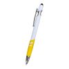 Landon Incline Stylus Pen White-Yellow | No Imprint | not available | not available