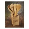 FSC Bamboo 4-piece Kitchen Tool Set and Canister Standard | Natural | No Imprint | not available | not available