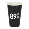 Dimple Double Wall Ceramic Cup 10oz Black | No Imprint | not available | not available