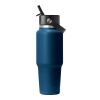Hydro Flask® Travel Bottle w/ Flex Straw Cap 32oz Standard | Navy | No Imprint | not available | not available