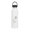Hydro Flask® Standard Mouth With Flex Cap 21oz Standard | White | Laser Engraving | Centered on tumbler opposite Hydro Flask, - Center of Art 6" up from bottom | 1.75 Inches × 1.00 Inches