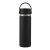 Hydro Flask® Wide Mouth With Flex Sip™ Lid 20oz Standard | Black | Laser Engraving | Centered on tumbler opposite Hydro Flask, - CENTER OF ART 3.75" up from bottom | 1.75 Inches × 4.75 Inches