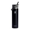 Hydro Flask® Wide Mouth w/ Flex Straw Cap 24oz Onyx