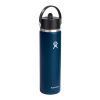 Hydro Flask® Wide Mouth with Flex Straw Cap 24oz Standard | Indigo (IDG) | No Imprint | not available | not available
