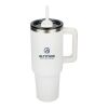 Pinnacle Recycled Travel Tumbler with Straw 40oz Standard | White | No Imprint | not available | not available