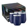 Corzo Cup 12oz 4 in 1 Gift Set Navy | No Imprint