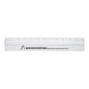 Plastic 12" Ruler With Magnifying Glass White