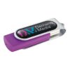 Domeable Rotate Flash Drive 1GB Standard | Purple | No Imprint | not available | not available