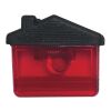House Shape Clip Transparent Red