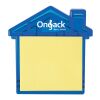 House Clip With Sticky Notes Matte Blue