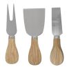 3-Piece Bamboo Cheese Server Kit Brown | No Imprint