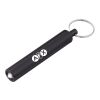 Mini Cylinder LED Flashlight Key Tag Black