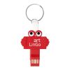 Clipster Buddy 3-In-1 Charging Cable Key Ring Red | No Imprint | not available | not available