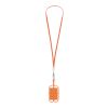 Silicone Lanyard with Phone Holder & Wallet Orange | No Imprint | not available | not available