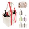 Quatre Wine Bottle Tote Bag Natural with Forest | No Imprint | not available | not available
