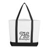 Pocket Shopper Tote Bag White/Black | No Imprint | not available | not available