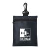Non-Woven Zippered Pouch Black | No Imprint | not available | not available