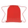 Connect The Dots Non-Woven Drawstring Bag Red with White | No Imprint | not available | not available