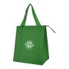Dimples Non-Woven Cooler Tote Bag Green