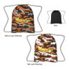 Reflective Camo Drawstring Sports Pack Orange | No Imprint | not available | not available