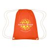 Cooper Cotton Drawstring Bag Metallic Orange