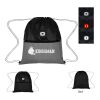 COB Light Up Heathered Drawstring Bag Standard | Black | No Imprint | not available | not available