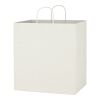 Kraft Paper White Shopping Bag - 14" x 15" White | No Imprint | not available | not available