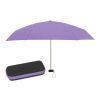 37" Arc Telescopic Folding Travel Umbrella With Eva Case Purple | No Imprint | not available | not available