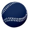 Baseball Shape Stress Reliever Navy Blue | No Imprint | not available | not available