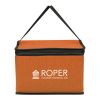 Heathered Non-Woven Cooler Lunch Bag Orange