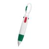 Quatro Carabiner Pen White/Green | No Imprint | not available | not available