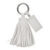 Tassel Key Ring White | No Imprint