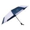 46" Recycled Auto Open Umbrella Navy-White | 1-color Digital Print | Panel 3, - Centered 1" up from bottom of panel | 8.00 Inches × 5.00 Inches