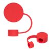 Silicone Straw Topper Red | No Imprint | not available