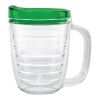 12 Oz. Tritan™ Coffee Mug With Lid  Translucent Clear | No Imprint