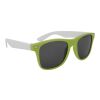 Full Color Colorblock Malibu Sunglasses Lime/White | No Imprint | not available | not available