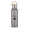 21 Oz. Liberty Stainless Steel Bottle With Wood Lid Graphite